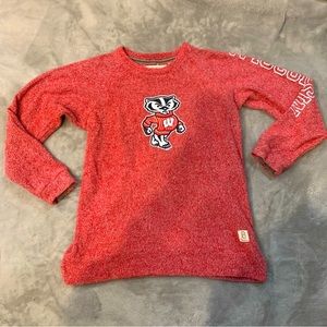 Wisconsin badgers long sleeve knit sweater